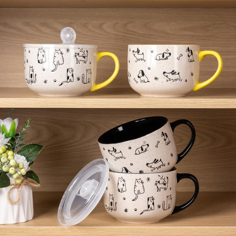AmorArc wide-handled soup mug for comfortable gripping