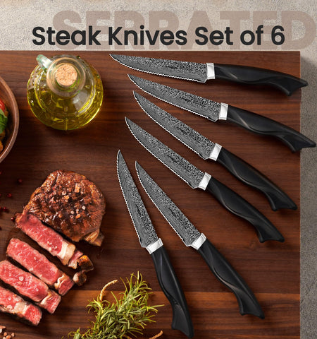 Amorston 8 inch slicing knife for clean protein portioning.