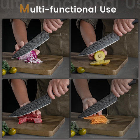 Amorston 3.5-inch paring knife for peeling and detail cuts.