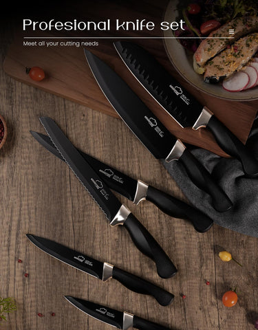 Amorston 7-inch Santoku knife versatile for mincing and dicing.