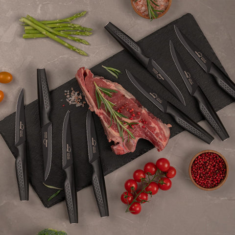 Amorston elegant black finish adds sleek style to dining