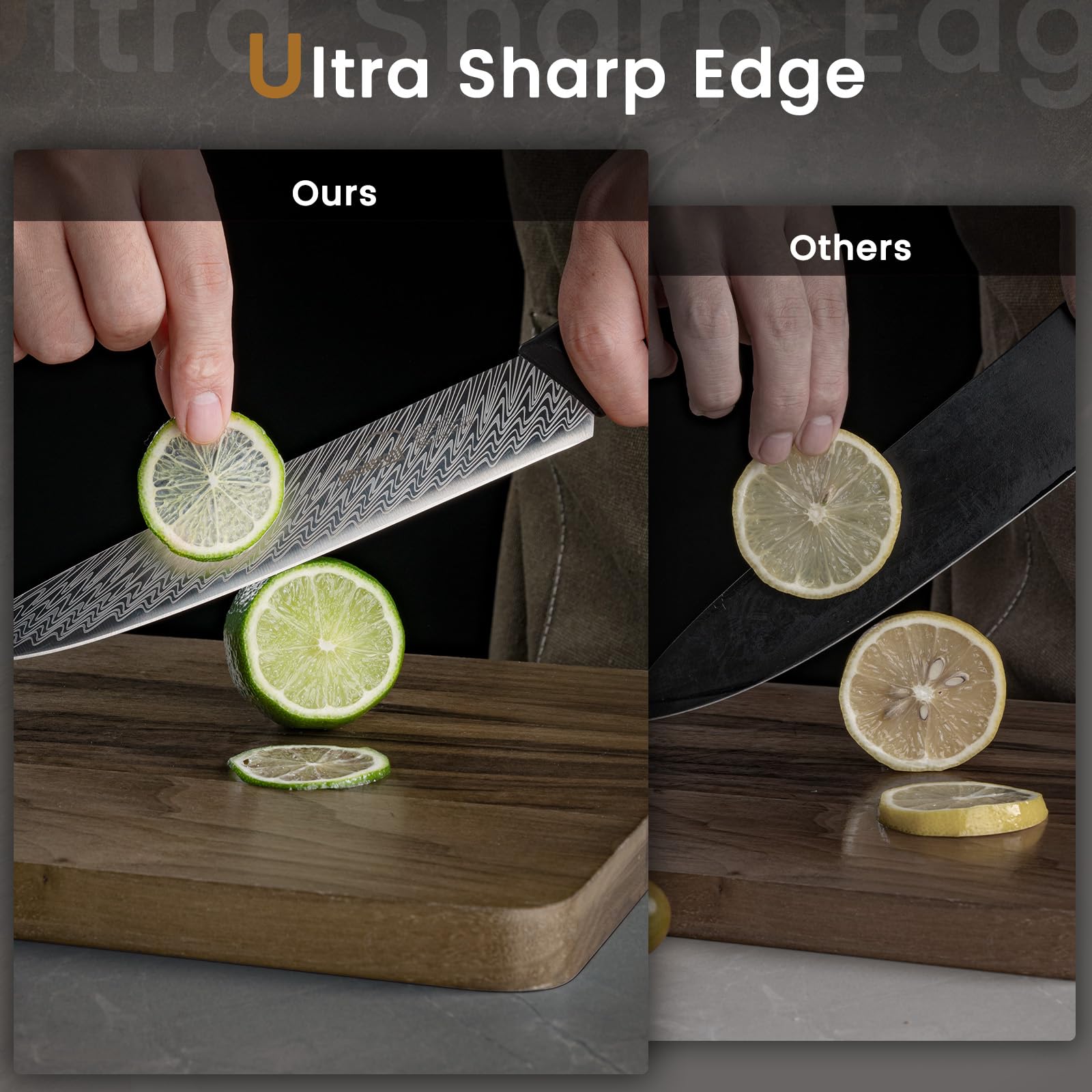 Amorston 5-inch utility knife perfect for prep tasks.