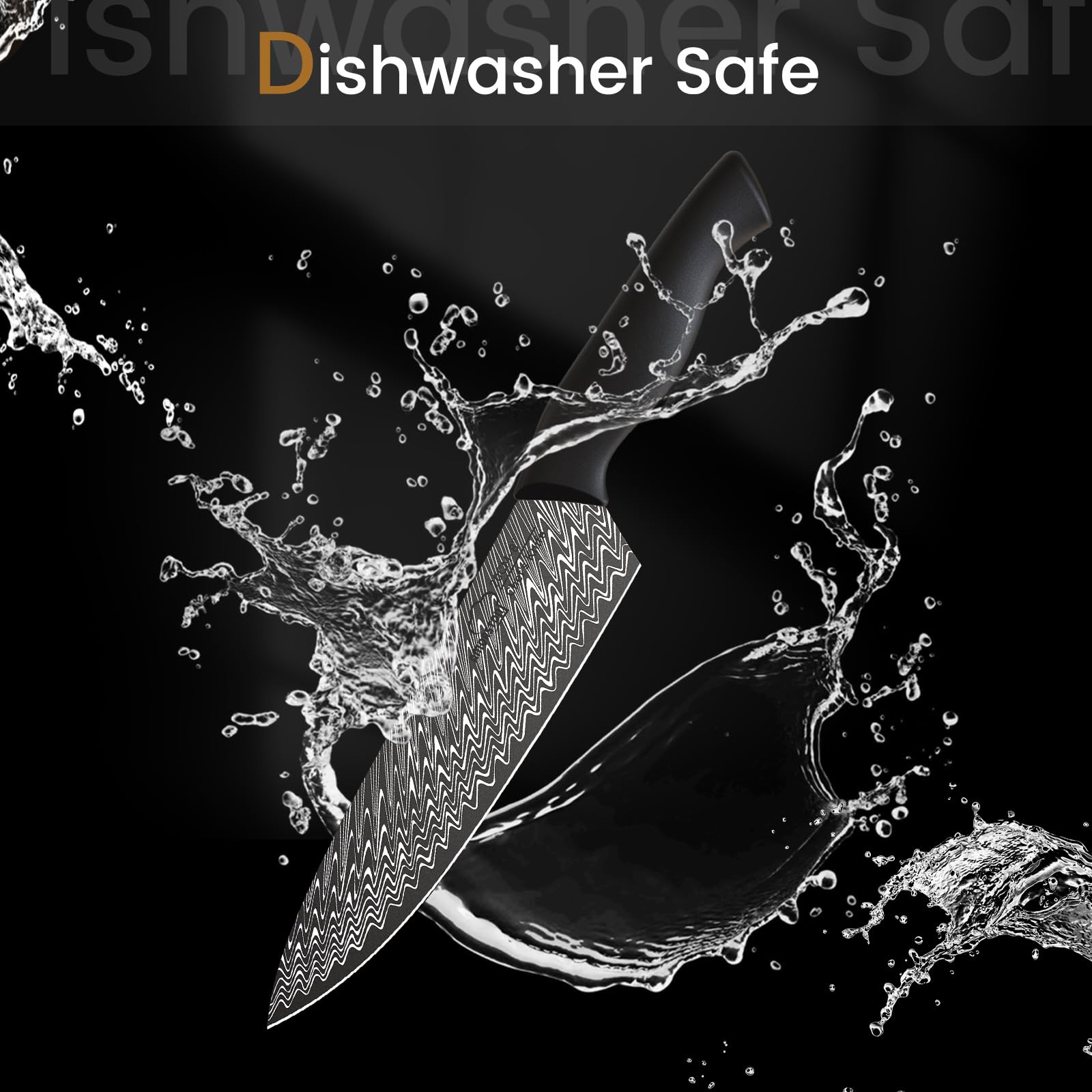 Amorston kitchen shears and block shown with built-in sharpener.