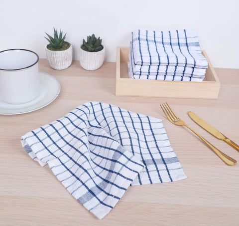 AMOUR INFINI blue dishcloths for clean, streak-free counters.