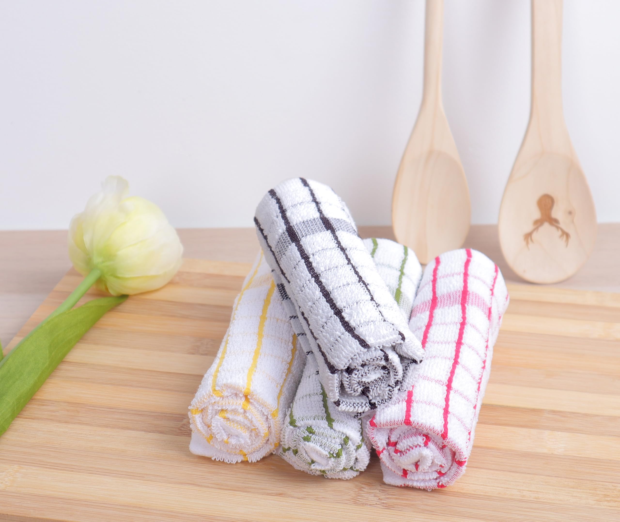 AMOUR INFINI dishcloth absorbent-terry-cotton ideal for quick spills and fast drying.