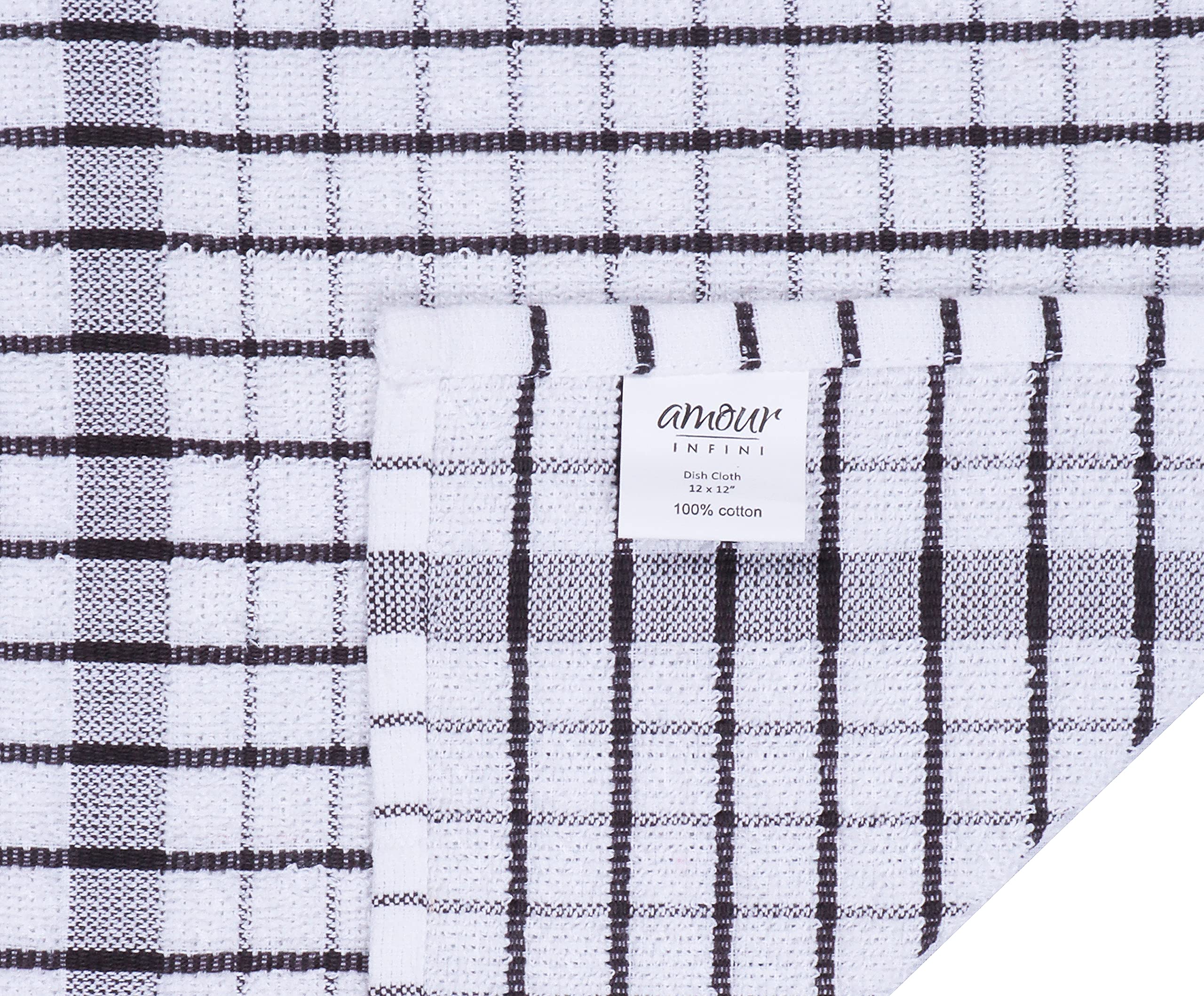 AMOUR INFINI dishcloth quick-dry-terry fabric helps wipe counters quickly.