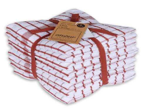 AMOUR INFINI rust-dishcloths, soft terry cotton for delicates and quick-dry drying