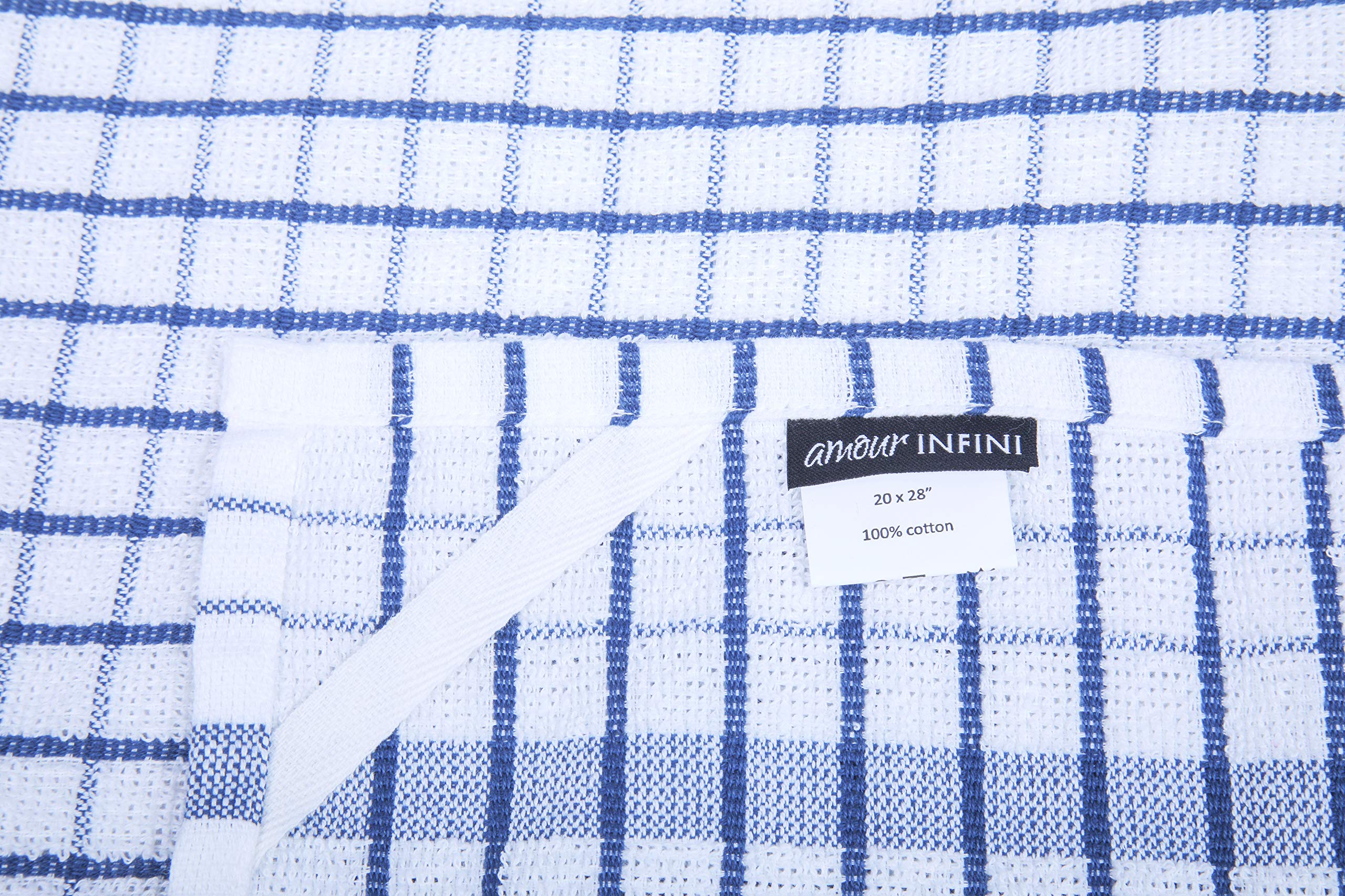 AMOUR INFINI towels large 20x28 size provides full drying coverage.