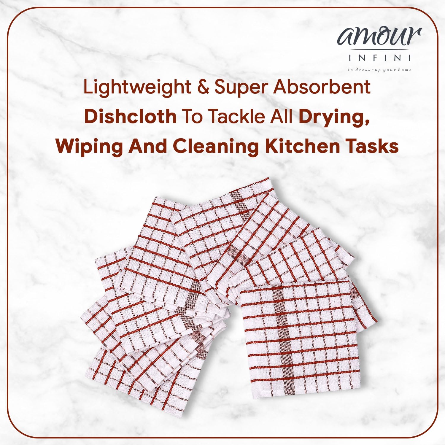 AMOUR INFINI-soft-dish-cloths, gentle on delicate surfaces