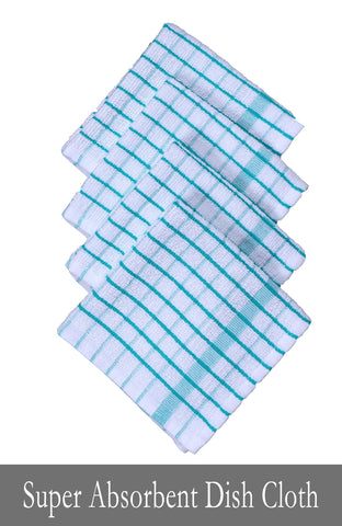 AMOUR INFINI teal dishcloths 12x12 inches ideal for wiping counters