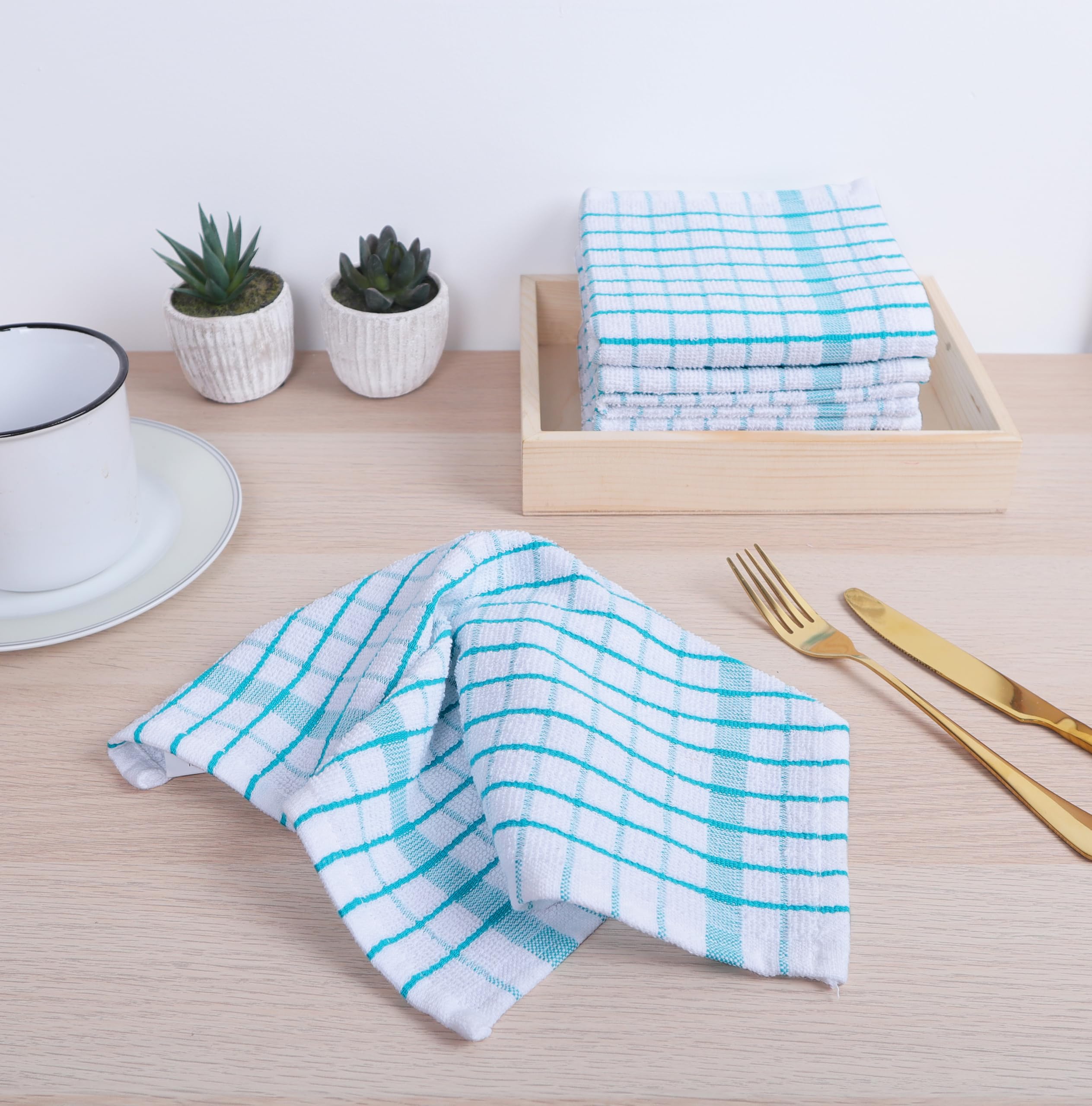 AMOUR INFINI teal dishcloths soft yet durable for daily use