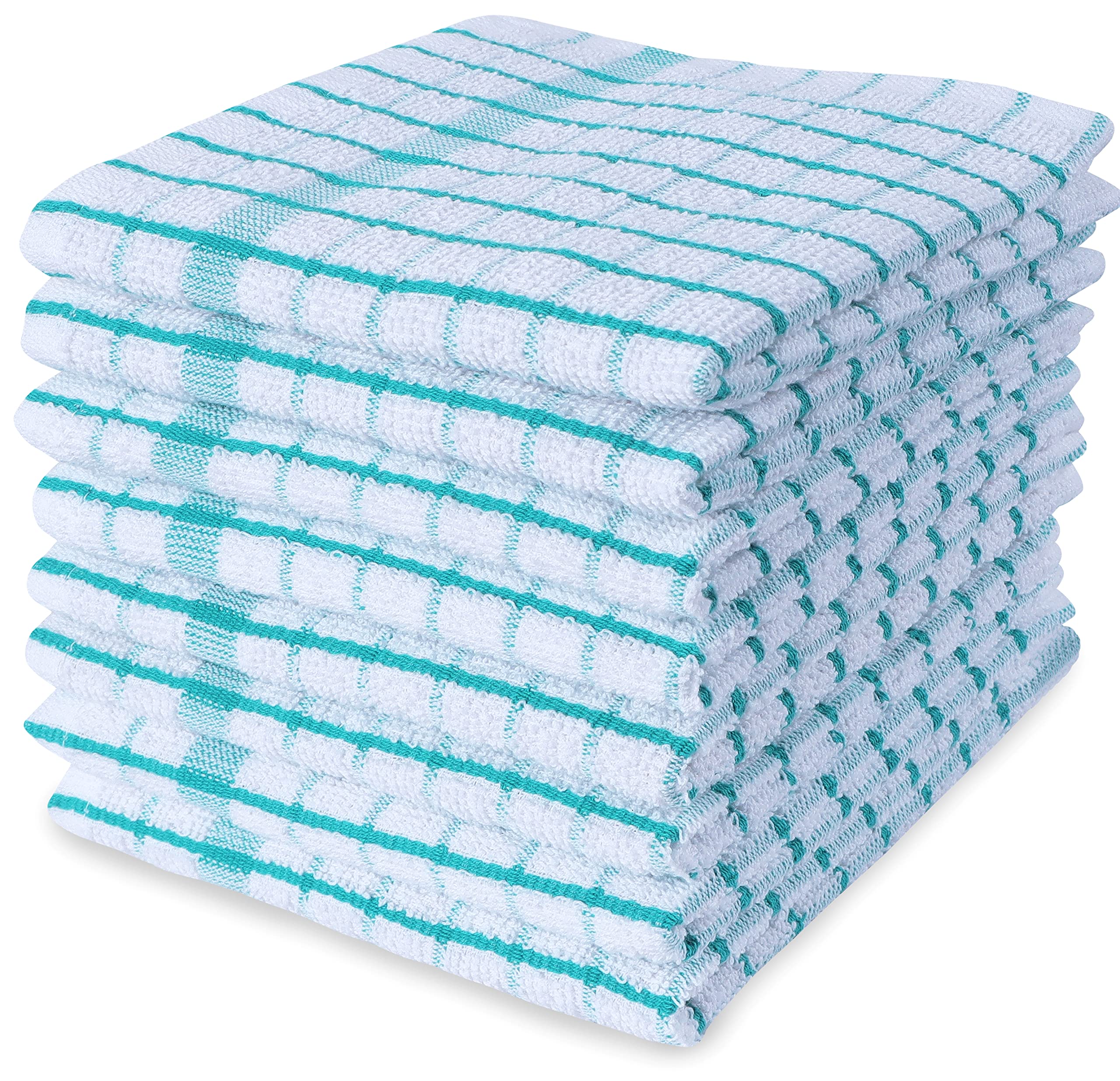AMOUR INFINI teal dishcloths absorbent and quick-drying for messes