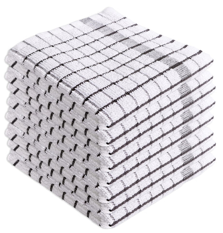 AMOUR INFINI dishcloths 8-pack close-up highlights high absorbency for quick spill cleanup.