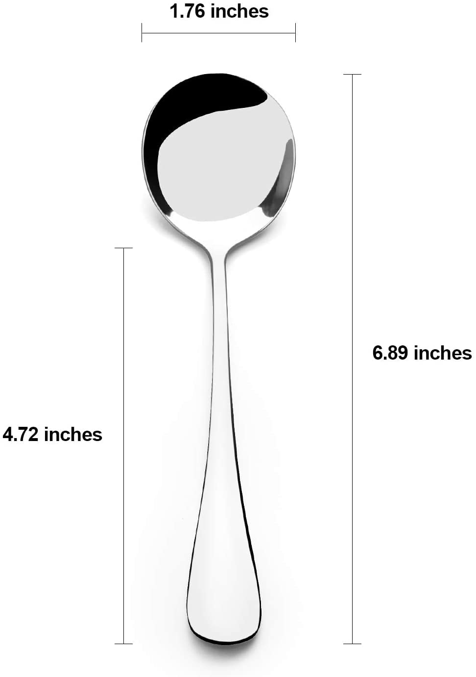 AmoVee heavy-weight stainless spoon for durable daily use.