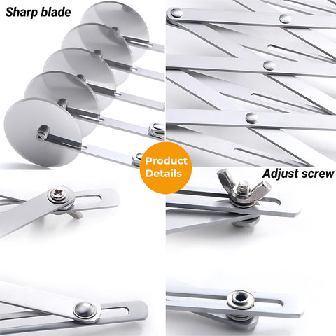 Amroicus pastry ravioli wheel included for decorative pastry designs.