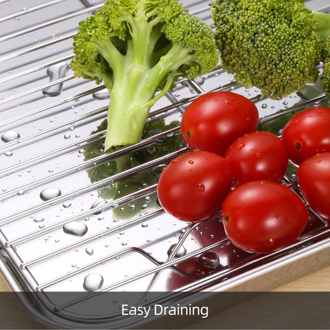 Amrules small cooling rack with dense lines to drain grease and aid cooling