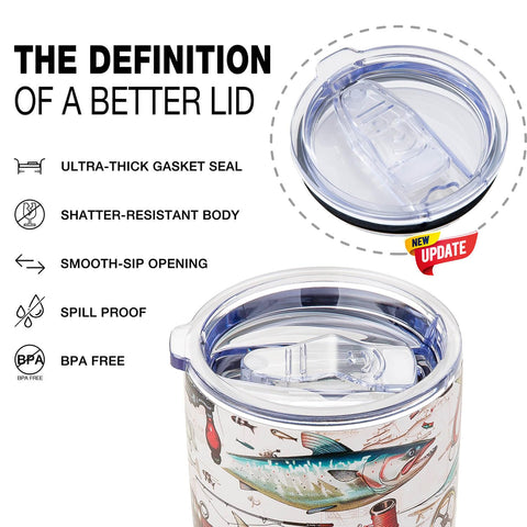 Amutta 20-oz capacity ideal for long fishing trips