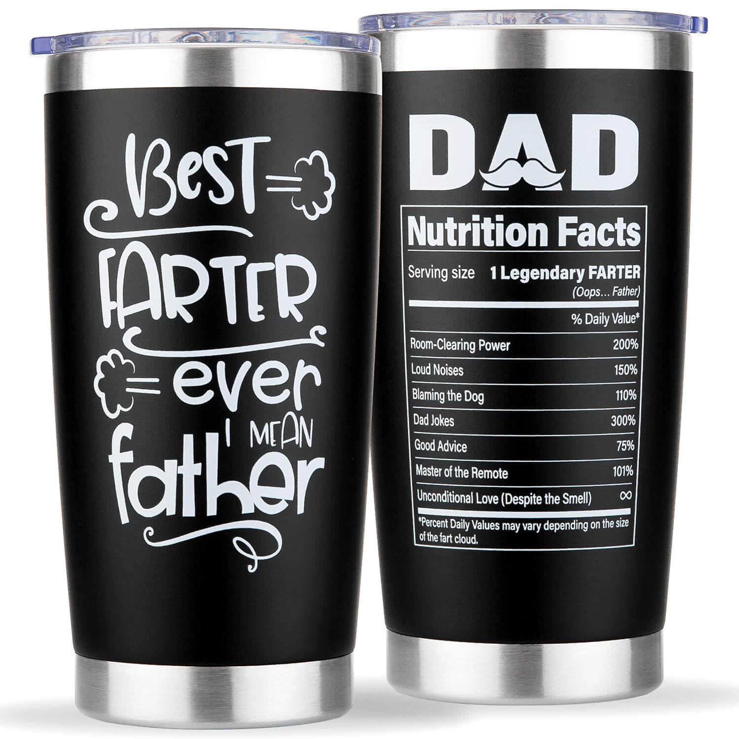 Amutta Best F Ever Father cup with humorous design, a fun gift for dad