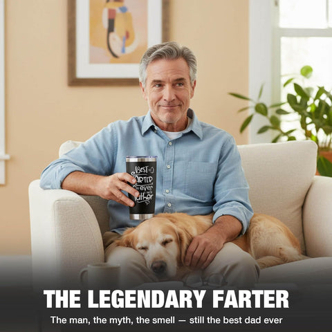 Amutta Dad Nutrition Facts back adds playful detail for everyday laughs