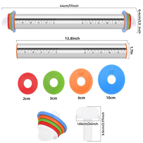 AMUZHI silicone pastry mat with secure grip and easy cleanup.