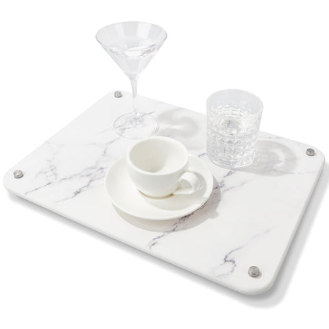 Durable Amviner stone mat blends with modern counters and lasts years.