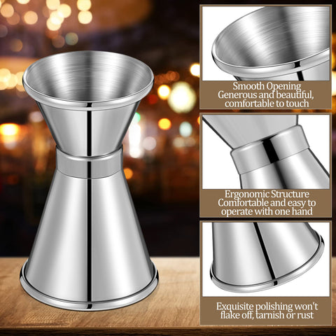 Amyhill rolling edge design jigger offers comfortable handling during pouring.