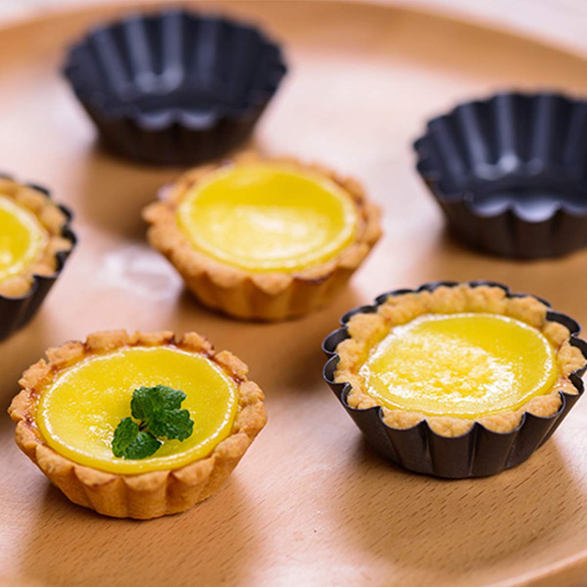 Amytalk mini dessert molds ideal for tarts, cakes, cookies and more.