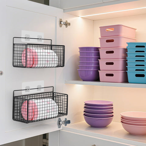 AMZABBY lid organizer wall-mounted door mount shows versatile placement