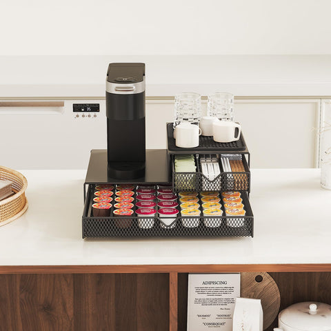 AmzAge Coffee Maker Countertop Organizer integrated design arrived ready to use