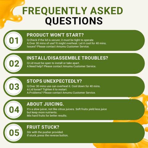 AMZCHEF juicer self-feeding design helps juice whole produce.