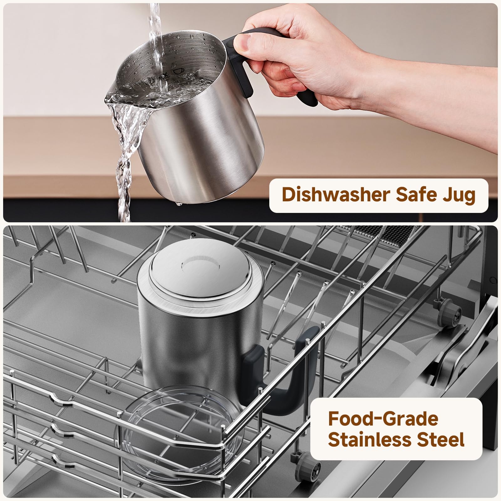 AMZCHEF 8-in-1 options include cold and hot foams.