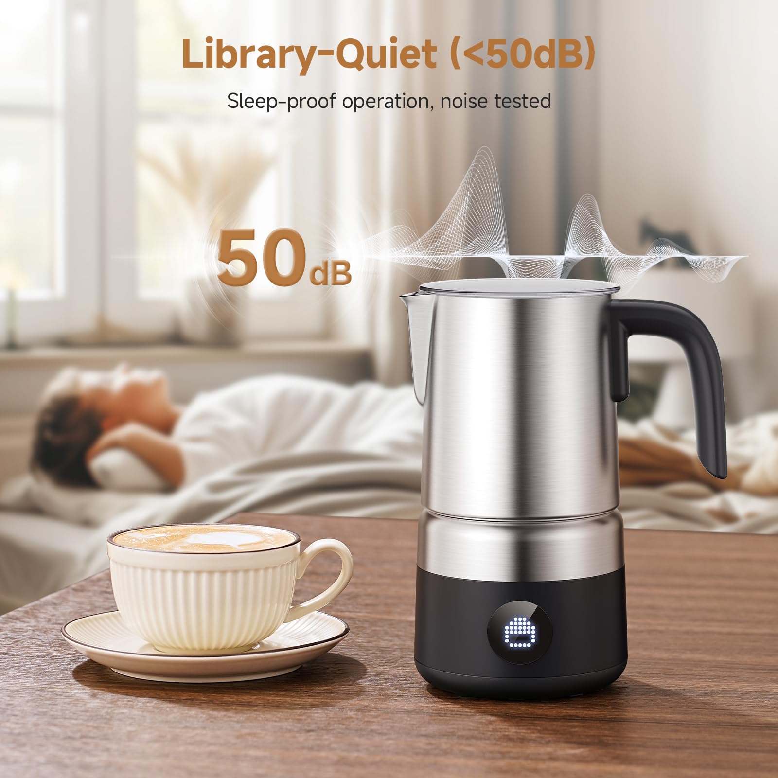 AMZCHEF large capacity supports multiple cups at once.