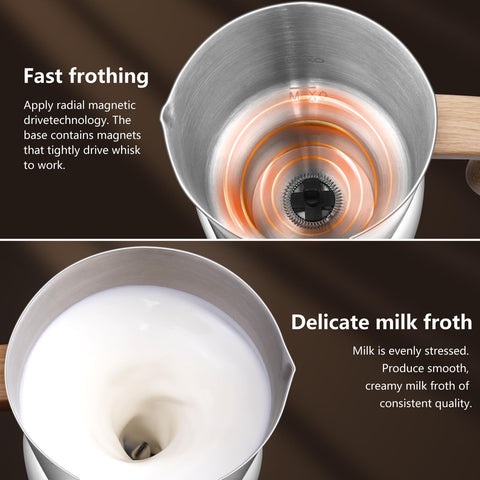 AMZCHEF OLED display guides beverage options at a glance.