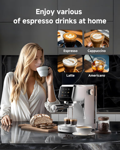 AMZCHEF precise 3-level temperature control maintains stable heat for customizable flavor notes.