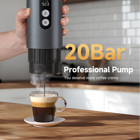 AMZCHEF self standing base keeps the cup steady during brewing.