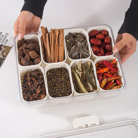 Amzcku candy fruit nuts tray keeps treats visible and accessible during entertaining.