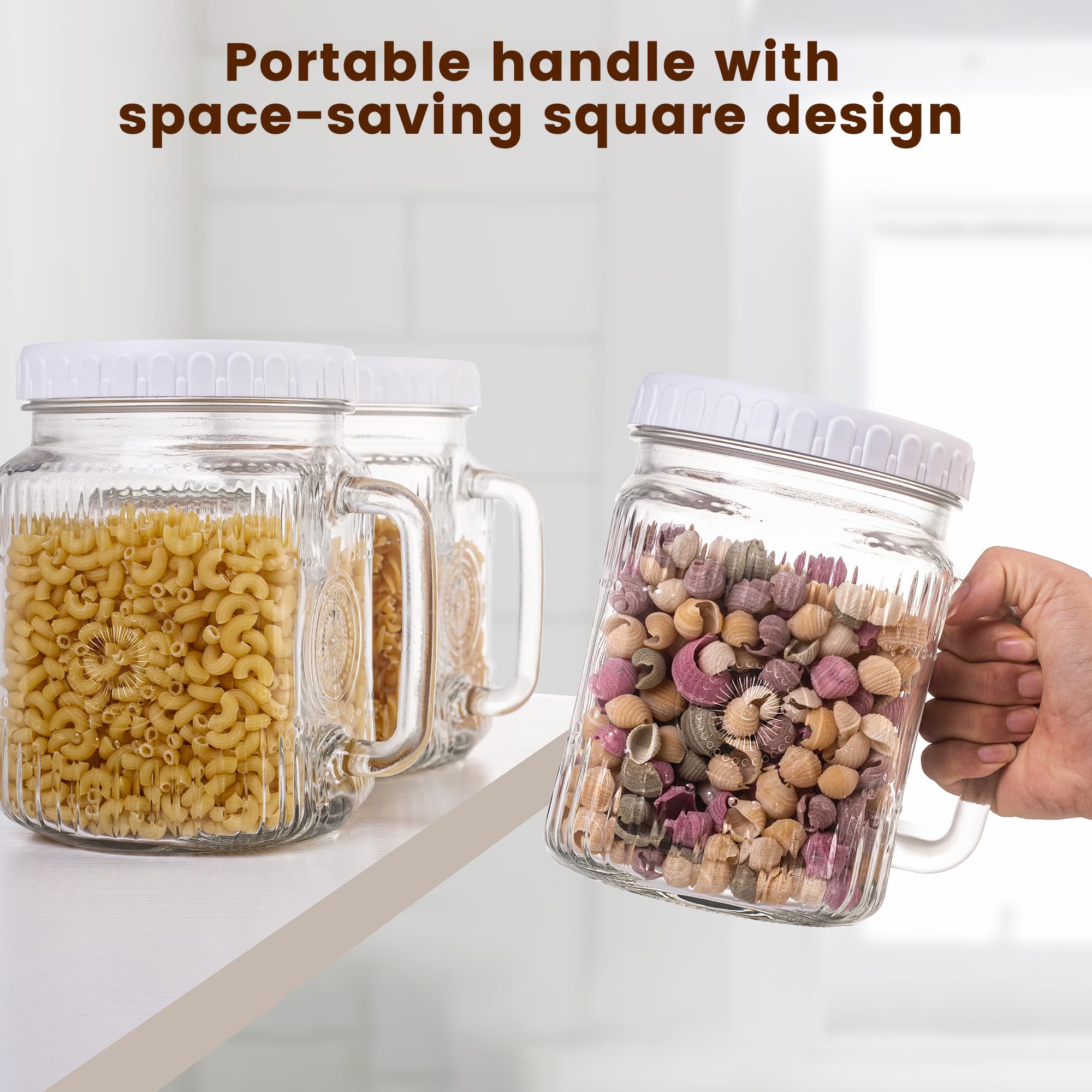 Amzcku vintage mason jar for DIY preserves and gifts.