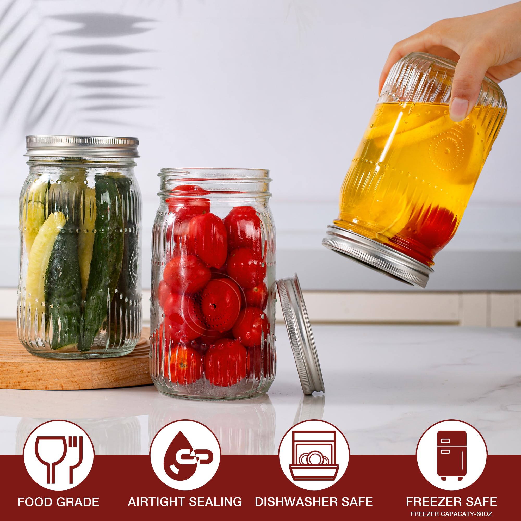 Amzcku fluted vintage design jar highlighting classic craftsmanship.