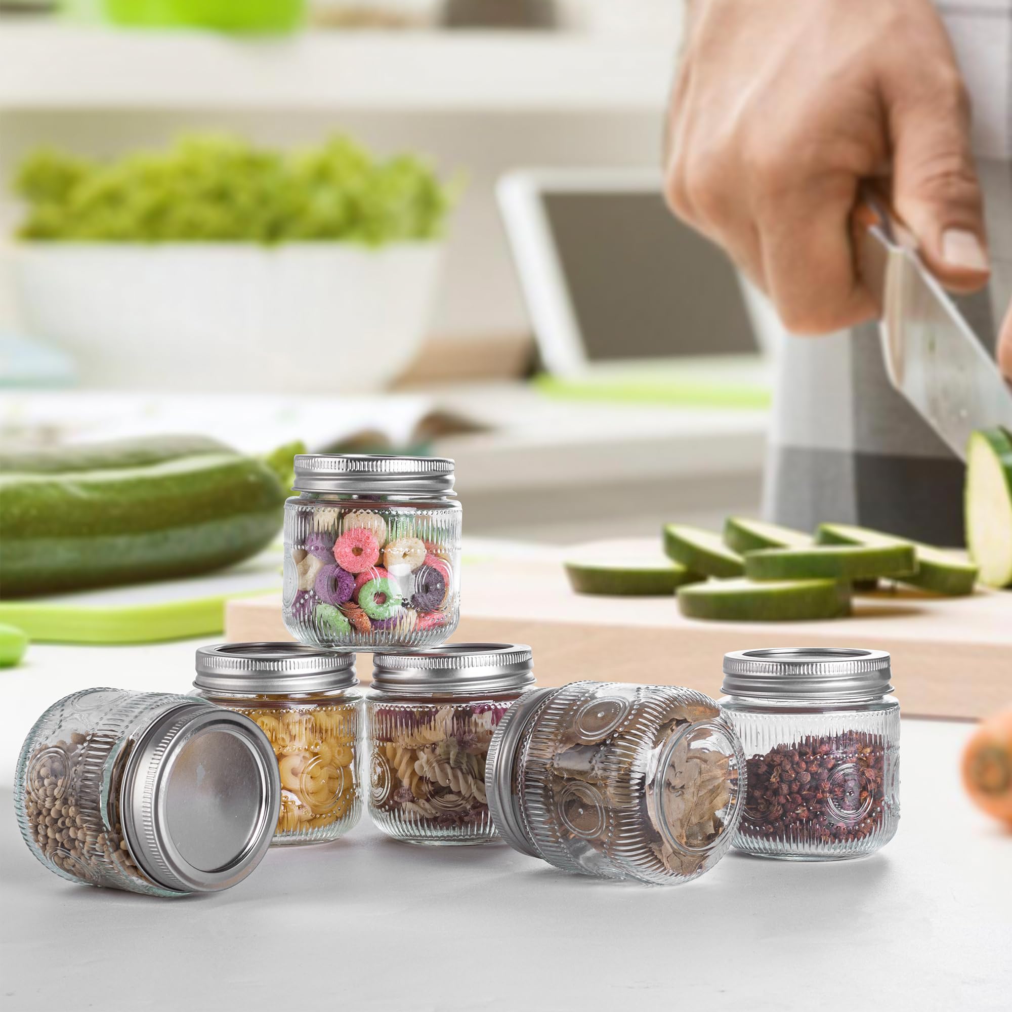 Amzcku multiuse storage jar suitable for crafts, décor, and diy storage