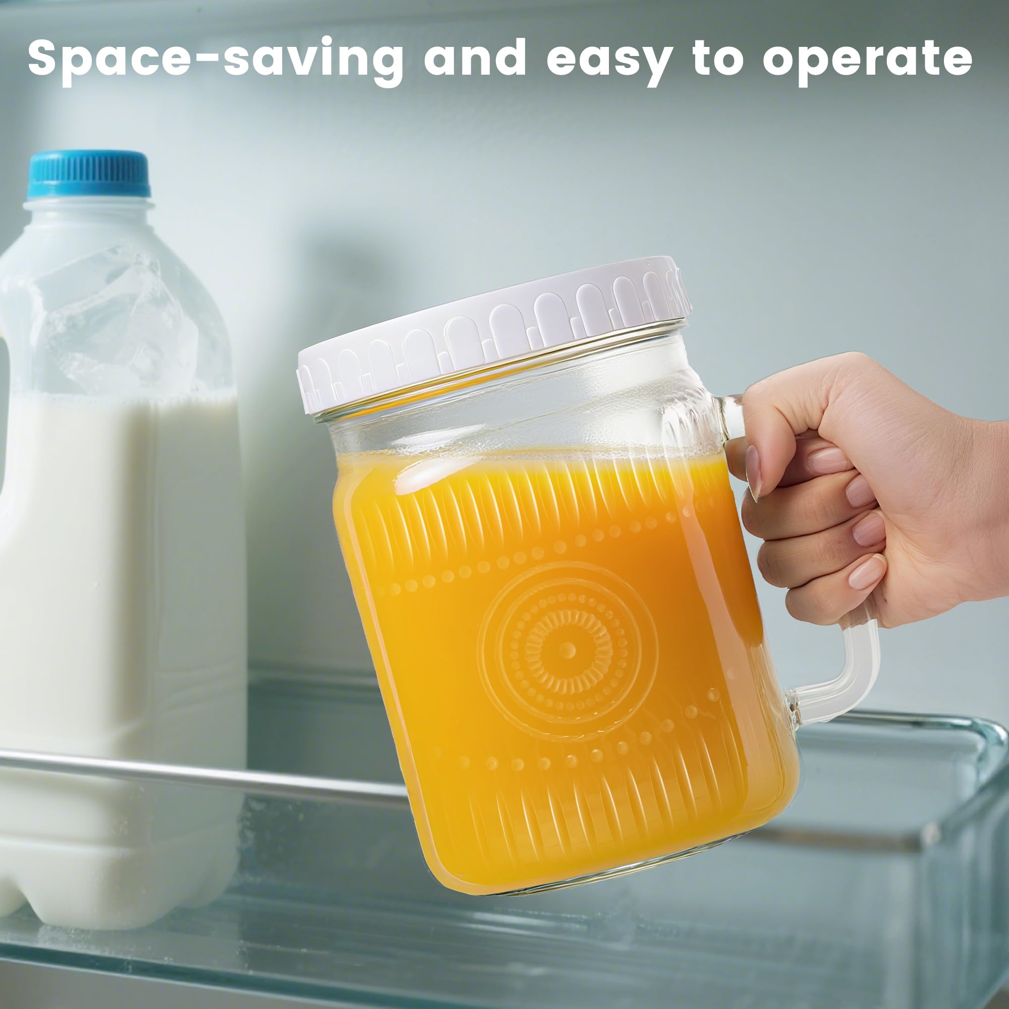 Amzcku sugar/flour jar keeps baking staples fresh.