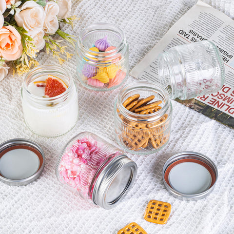 Amzcku sunflower pattern jar closeup displaying elegant texture and premium glass