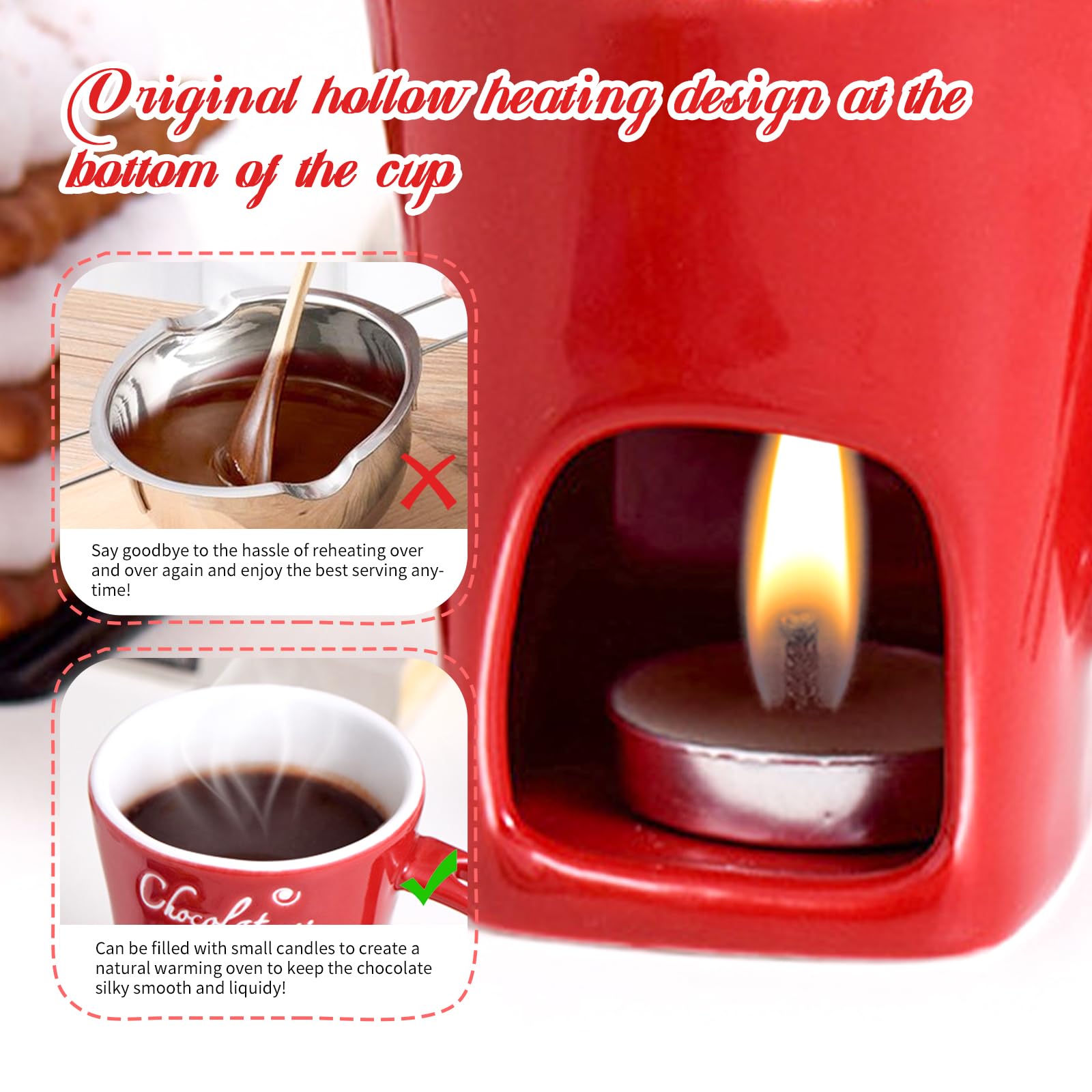 AMZWISH portable fondue cup ideal for picnics and camping
