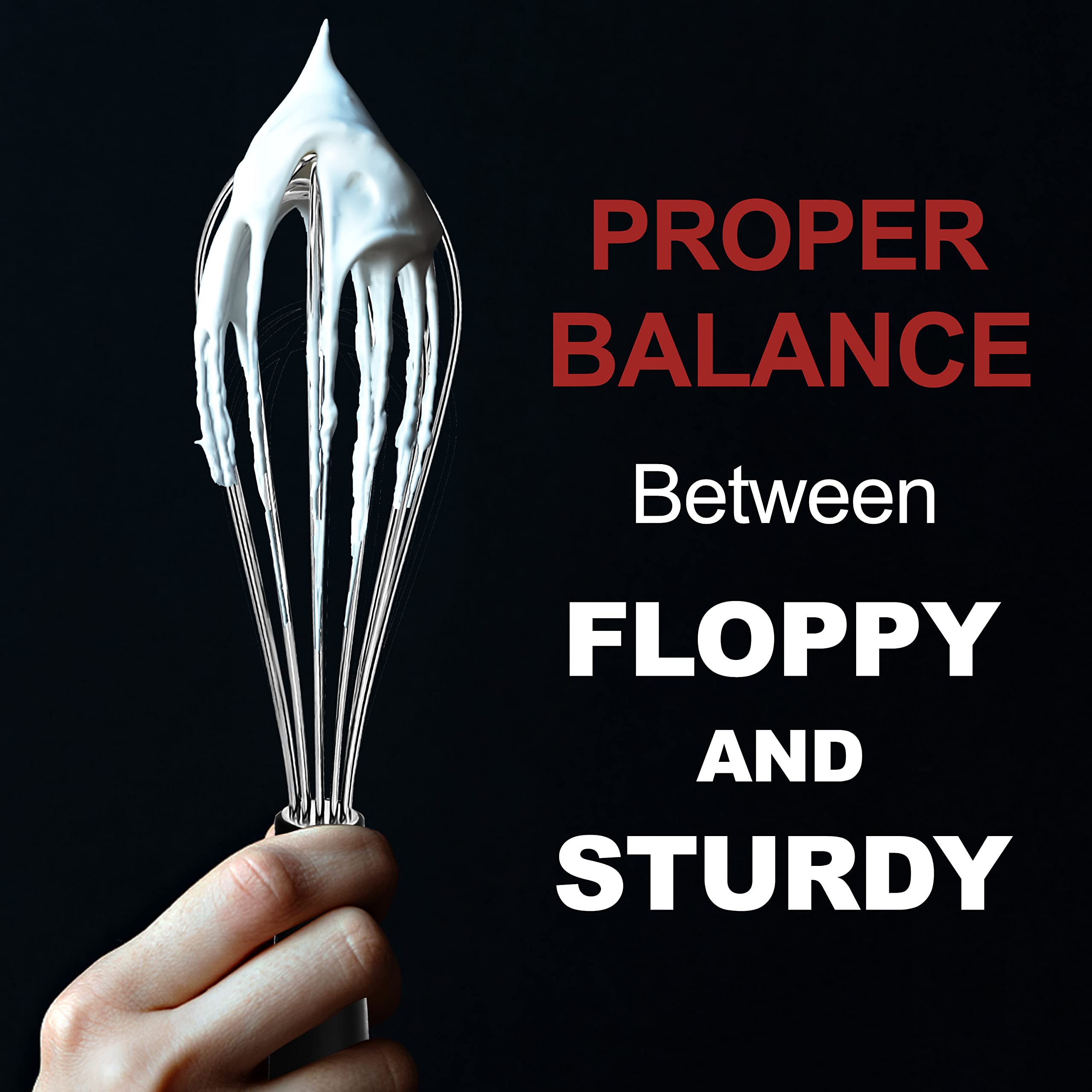 Anaeat 7-inch mini whisk with sturdy wire for small batches.