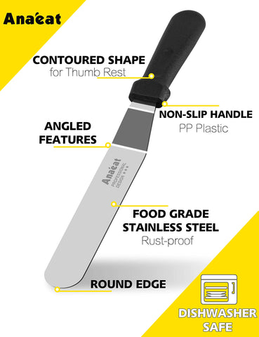 Anaeat spatula close-up showing ergonomic non-slip handle.