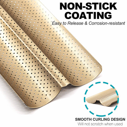 Anaeat French bread tray highlights airflow for crisp loaf texture.