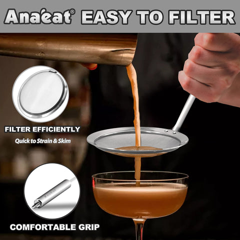 Anaeat kitchen tool set including multiple skimmers for versatile cooking.