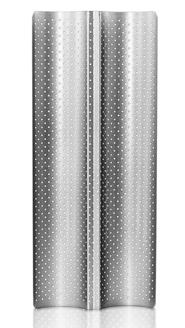 Anaeat nonstick perforated baguette pan with two-loaf capacity for crisp crusts.