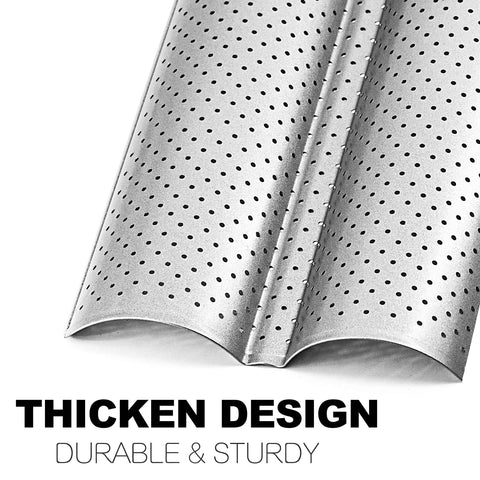 Anaeat pan is oven-safe up to 356°F for safe baguette baking.