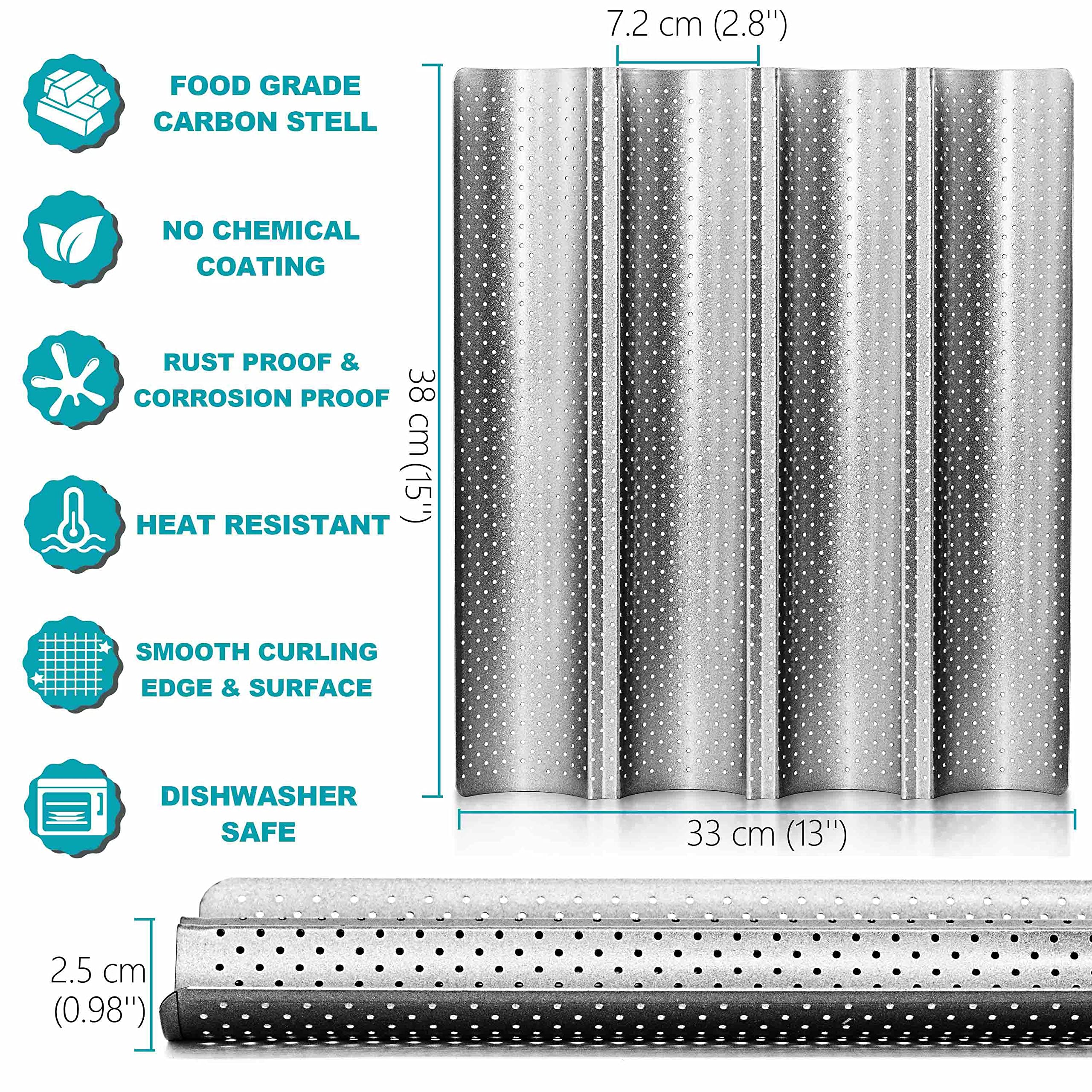 Anaeat pan withstands high heat up to 356°F for versatility