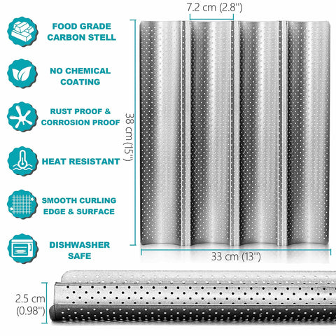 Anaeat pan withstands high heat up to 356°F for versatility